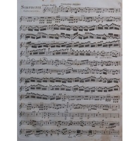 DUSSEK J. L. Simphonie Concertante op 63 1er Violon 1807