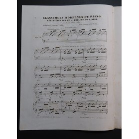 GOUNOD Charles Méditation Prélude de Bach Piano ca1860