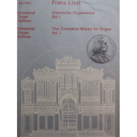 LISZT Franz The Complete Works for Organ Vol 1 Orgue 1985