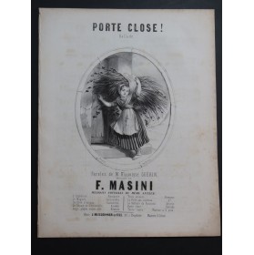 MASINI F. Porte close ! Chant Piano ca1840