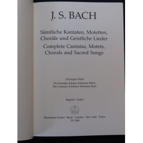 WOLFF Christoph J. S. Bach Die Kantaten The Cantatas Index 2007