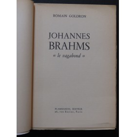 GOLDRON Romain Johannes Brahms "Le Vagabond" 1956