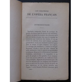 DE LA LAURENCIE Lionel Les Créateurs de l'Opéra Français 1930