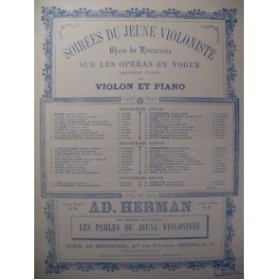 MASSENET Jules Manon Fantaisie Piano Violon 1895