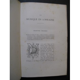 JACQUOT Albert La Musique en Lorraine 1882