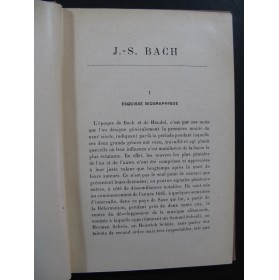 GÉROLD Th. J. S. Bach Biographie Critique 1933