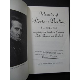 NEWMAN Ernest Memoirs of Hector Berlioz 1966