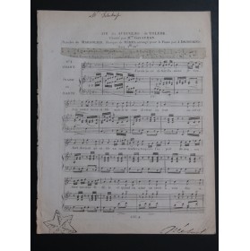 MÉHUL Les Deux Aveugles de Tolède No 1 Chant Piano ou Harpe 1806