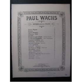 WACHS Paul Ballet Mignon Piano 1888