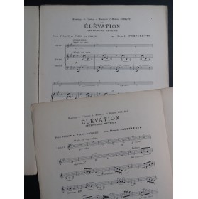 PORTELETTE Henri Elévation Offertoire Violon Piano ou Orgue