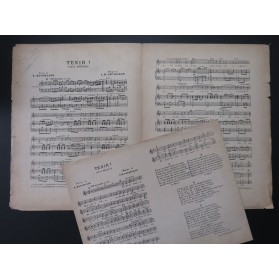 LAUSECKER L. H. Tenir Chant Héroïque Dédicace Chant Piano 1916