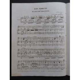 PUGET Loïsa Les Amours de Michel et Christine Chant Piano 1844