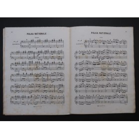 Airs Populaires Chant Nationaux Piano 4 mains ca1870