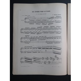 SAINT-SAËNS Camille Etude No 6 En Forme de Valse Piano ca1900