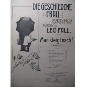 FALL Leo Die Geschiedene Frau No 13 Piano 1909