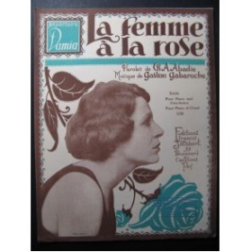 GABAROCHE Gaston La Femme à la Rose Piano 1922
