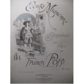 POPY Francis Ecoute Mignonne Sérénade Piano 1903