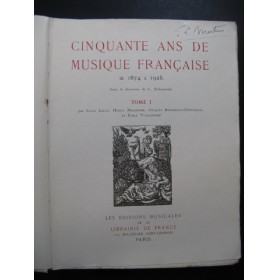 Cinquante ans de Musique Française Tome 1 1925