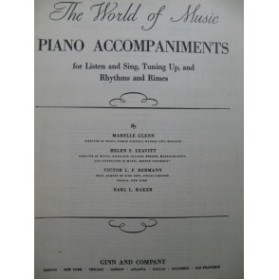 The World of Music Piano Accompaniments Chant Piano