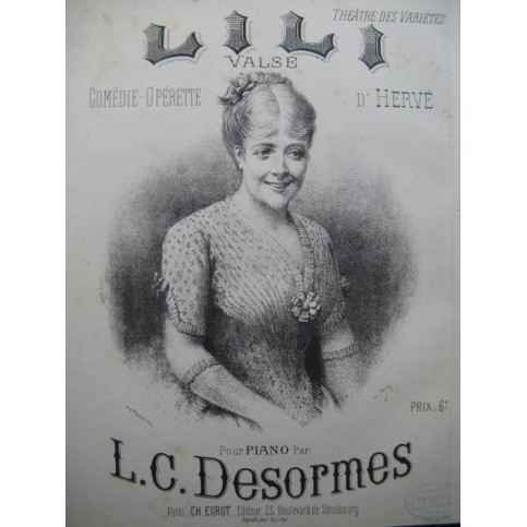L. C. DESORMES Lili Valse Piano XIXe