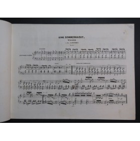 LABITZKY Joseph Eine Sommernacht op 210 Piano ca1855