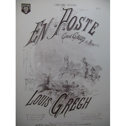 GREGH Louis En Poste Piano XIXe