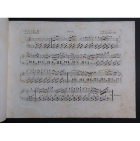 LE CARPENTIER Adolphe La Lettre de Faire Part Quadrille Piano ca1830