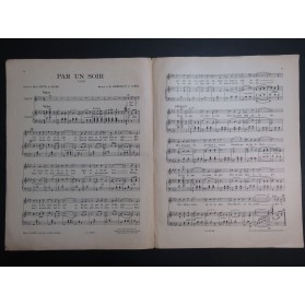 ACKERMANS H. AUBEL Par un Soir Valse Chant Piano