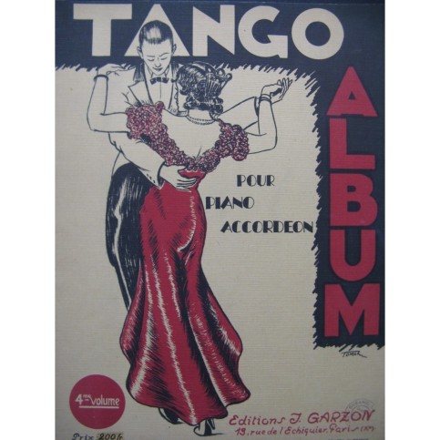 Tango Album No 4 12 Pièces Piano ou Accordéon 1949