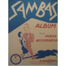 Sambas Album 2e Volume 12 pièces Piano ou Accordéon 1951