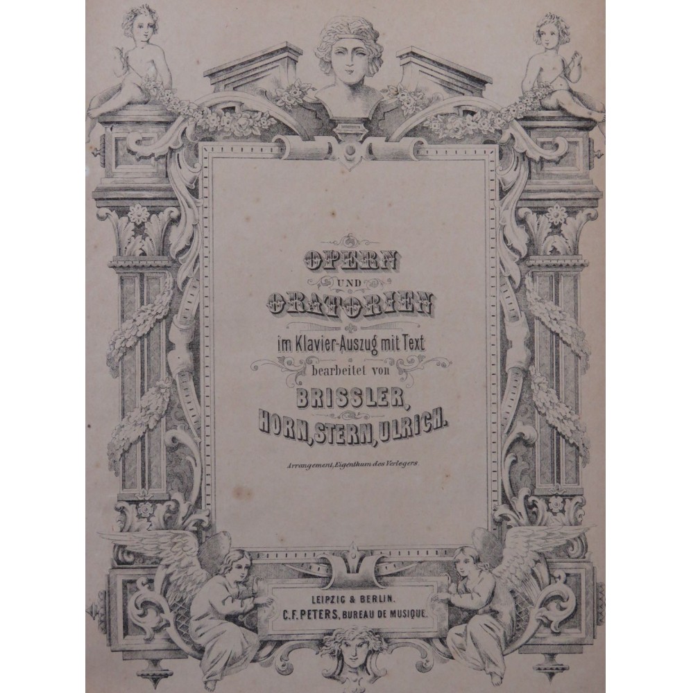 WEBER Der Freischutz Opéra Chant Piano ca1870