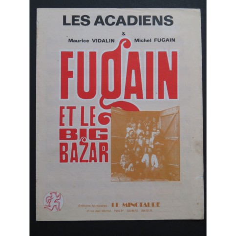 Les Acadiens Michel Fugain Chant Piano 1975