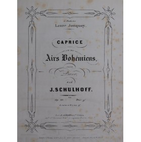 SCHULHOFF Jules Caprice sur...
