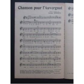Chanson pour l'Auvergnat Georges Brassens Chant 1954