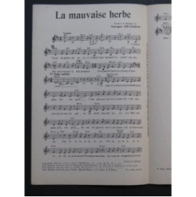 La Mauvaise Herbe Georges Brassens Chant 1954