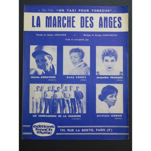 La Marche des Anges Charles Aznavour Chant Piano 1961