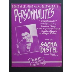 Personnalités Sacha Distel Chant Piano 1959