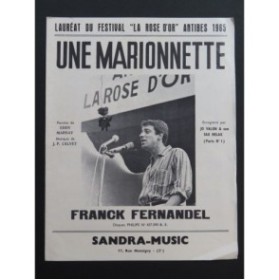 Une Marionnette Franck Fernandel Chant Piano 1965