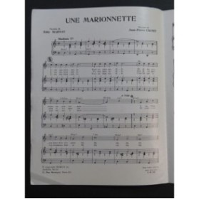 Une Marionnette Franck Fernandel Chant Piano 1965
