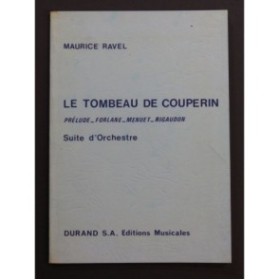 RAVEL Maurice Le Tombeau de Couperin Suite Orchestre