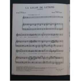 La Leçon de Letkiss Danse Chant Piano 1964