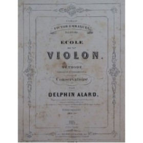 ALARD Delphin École du Violon Méthode ca1890
