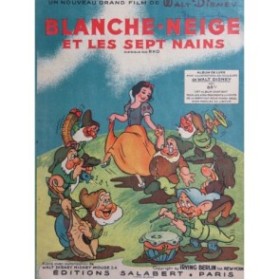 CHURCHILL Frank Blanche Neige et les Sept Nains Chant Piano 1946