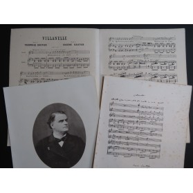 GAUTIER Eugène Villanelle Chant Piano 1869