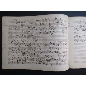 LEDUC Alphonse Le Vengeur Quadrille Historique Manuscrit Piano XIXe