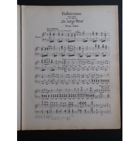 LEHAR Franz Ballsirenen Walzer Opérette Piano 1905