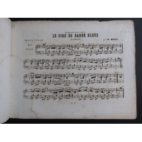 MARX Henri Le Sire de Barbe Bleue Quadrille Piano ca1860
