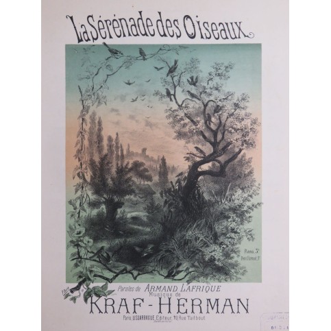 KRAF Herman La Sérénade des Oiseaux Chant Piano