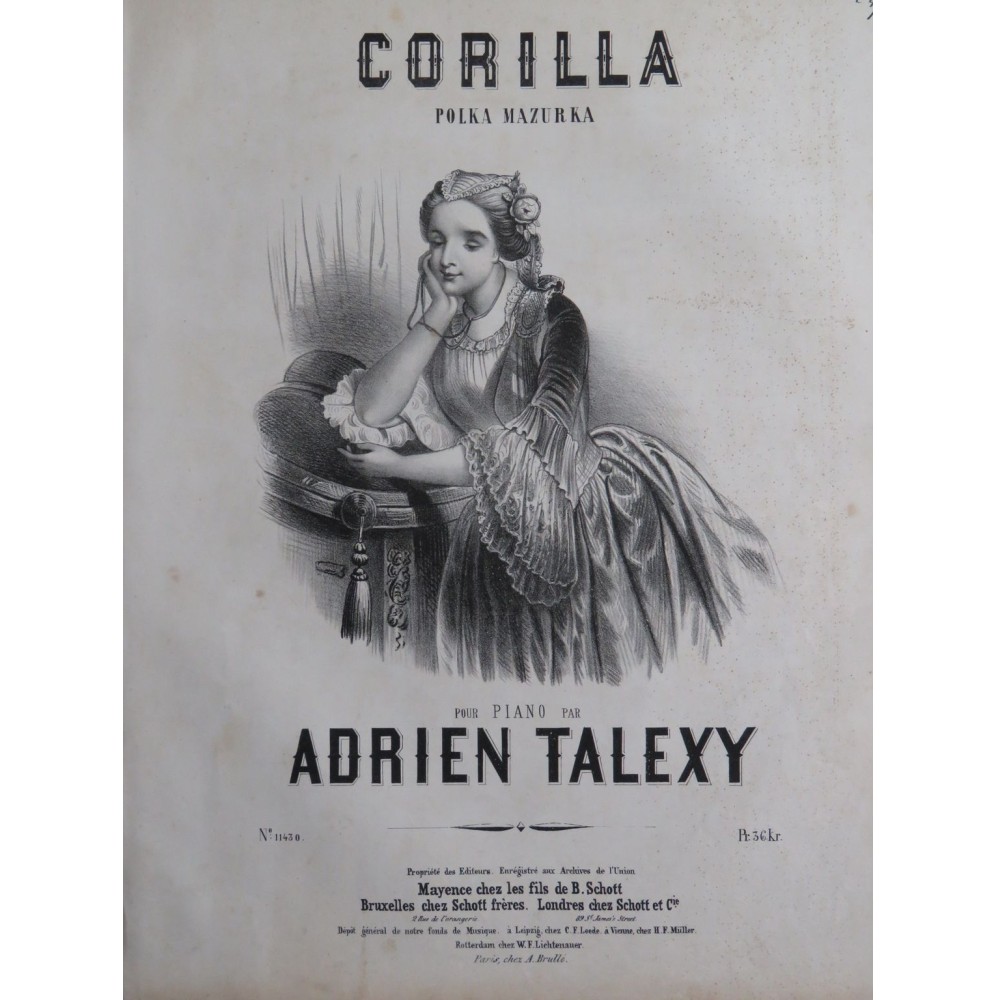 TALEXY Adrien Corilla Piano ca1852