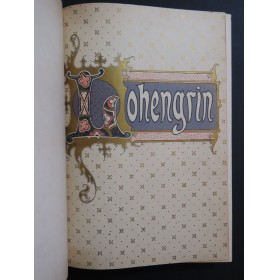 WAGNER Richard Lohengrin Opéra Piano Chant ca1891